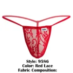 9586 G-String Color Red Lace Size XL - Image 7