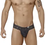99315 Peek a Boo Thongs Color Black Size XL