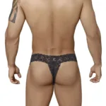 Alternative view of 99315 Peek a Boo Thongs Color Black Size XL