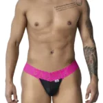 Alternative view of 99370 Lace Thongs Color Hot Pink Size XL