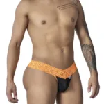 99370 Lace Thongs Color Orange Size XL - Image 3