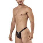 99420 Double Lace Thongs Color Black Size L - Image 3
