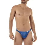 99421 Lace G-String Thongs Color Blue Size L
