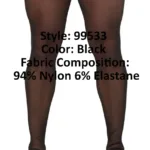 99533 Mesh Thigh Highs Color Black Size Only Size - Image 7