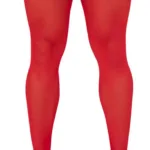 99533 Mesh Thigh Highs Color Red Size Only Size - Image 4