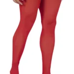 99533 Mesh Thigh Highs Color Red Size Only Size - Image 3
