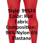 99533 Mesh Thigh Highs Color Red Size Only Size - Image 7