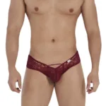 99535 Bow Jockstrap Color Burgundy Size L/XL
