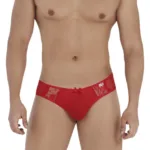 99538 Lace Jockstrap Color Red Size S/M