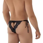Alternative view of 99579 Lace Heart Bikini Color Black Size L/XL
