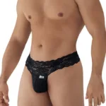 99595 Lace Thongs Color Black Size L/XL - Image 3