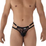 99598 Lace and Chain Bikini Color Black Size L/XL