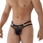 99598 Lace and Chain Bikini Color Black Size S/M - Image 3