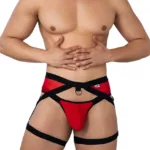 99623 Garter Jockstrap Color Red Size S/M