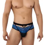 99627 Lace Jockstrap Color Blue Size L/XL