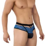 99627 Lace Jockstrap Color Blue Size S/M - Image 3