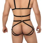 99635 Harness Two Piece Set Color Black Size S/M - Image 2