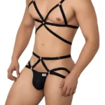 99635 Harness Two Piece Set Color Black Size S/M - Image 3