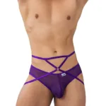 99640 Mesh Thongs Color Purple Size L/XL