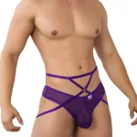 99640 Mesh Thongs Color Purple Size L/XL - Image 3