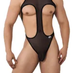 99643 Mesh Bodysuit Color Black Size L/XL