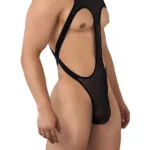 99643 Mesh Bodysuit Color Black Size S/M - Image 3