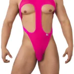 99643 Mesh Bodysuit Color Hot Pink Size L/XL