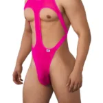 99643 Mesh Bodysuit Color Hot Pink Size L/XL - Image 3