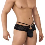 99647 Lace Thongs Color Black Size L/XL - Image 3