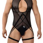 99650 Mesh Bodysuit Color Black Size L/XL