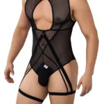99650 Mesh Bodysuit Color Black Size S/M - Image 3