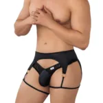 99655 Garter Thongs Color Black Size S/M - Image 3