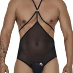 99662X Tulle Bodysuit Color Black Size 1-2XL