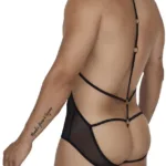 Alternative view of 99662X Tulle Bodysuit Color Black Size 1-2XL