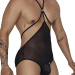 99662X Tulle Bodysuit Color Black Size 1-2XL - Image 3