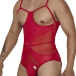 99670 Harness Bodysuit Color Red Size S/M - Image 3