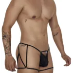 99678 Garter Thongs Color Black Size L/XL - Image 3
