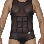 99683X Tulle Bodysuit Color Black Size 1-2XL