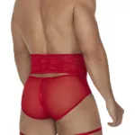 Alternative view of 99703X Garter Briefs Two Piece Set Color Red Size 1-2XL