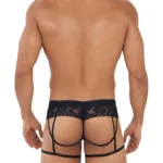 Alternative view of 99717 Lace Garther Jockstrap Color Black Size L/XL