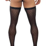 99735 Mesh Thigh Highs Color Black Size L/XL - Image 5