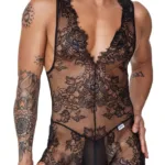 99743 Lace Bodysuit Color Black Size L