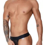 99755 Fringe Thongs Color Black Size S/M - Image 3