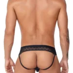 Alternative view of 99763 Lace Jockstrap Color Black Size L/XL
