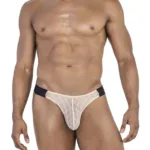 99771 Mesh Thongs Color Beige Size L