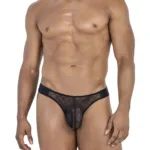 99771 Mesh Thongs Color Black Size L