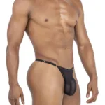 99776 Mesh Thongs Color Black Size S/M - Image 3