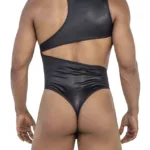 Alternative view of 99783 One Shoulder Bodysuit Color Black Size L/XL