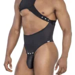 99783 One Shoulder Bodysuit Color Black Size S/M - Image 3