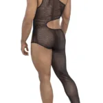 Alternative view of 99787 One Shoulder One Leg Bodysuit Color Black Size L/XL